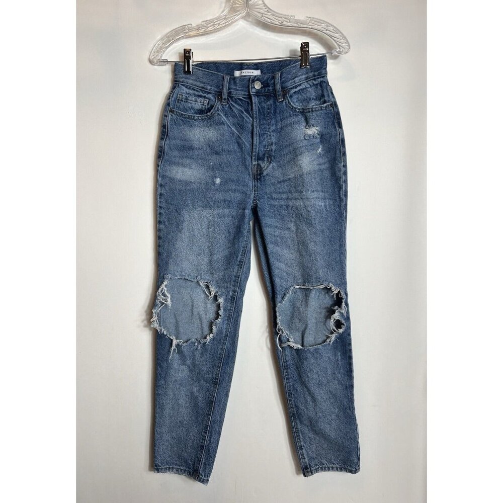 Pacsun Ultra High Rise Slim Jeans Distressed Women’s Size 25‎